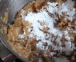 Desert prajitura cu mere, crema de vanilie si glazura de ciocolata-2