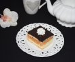 Desert prajitura cu mere, crema de vanilie si glazura de ciocolata-16