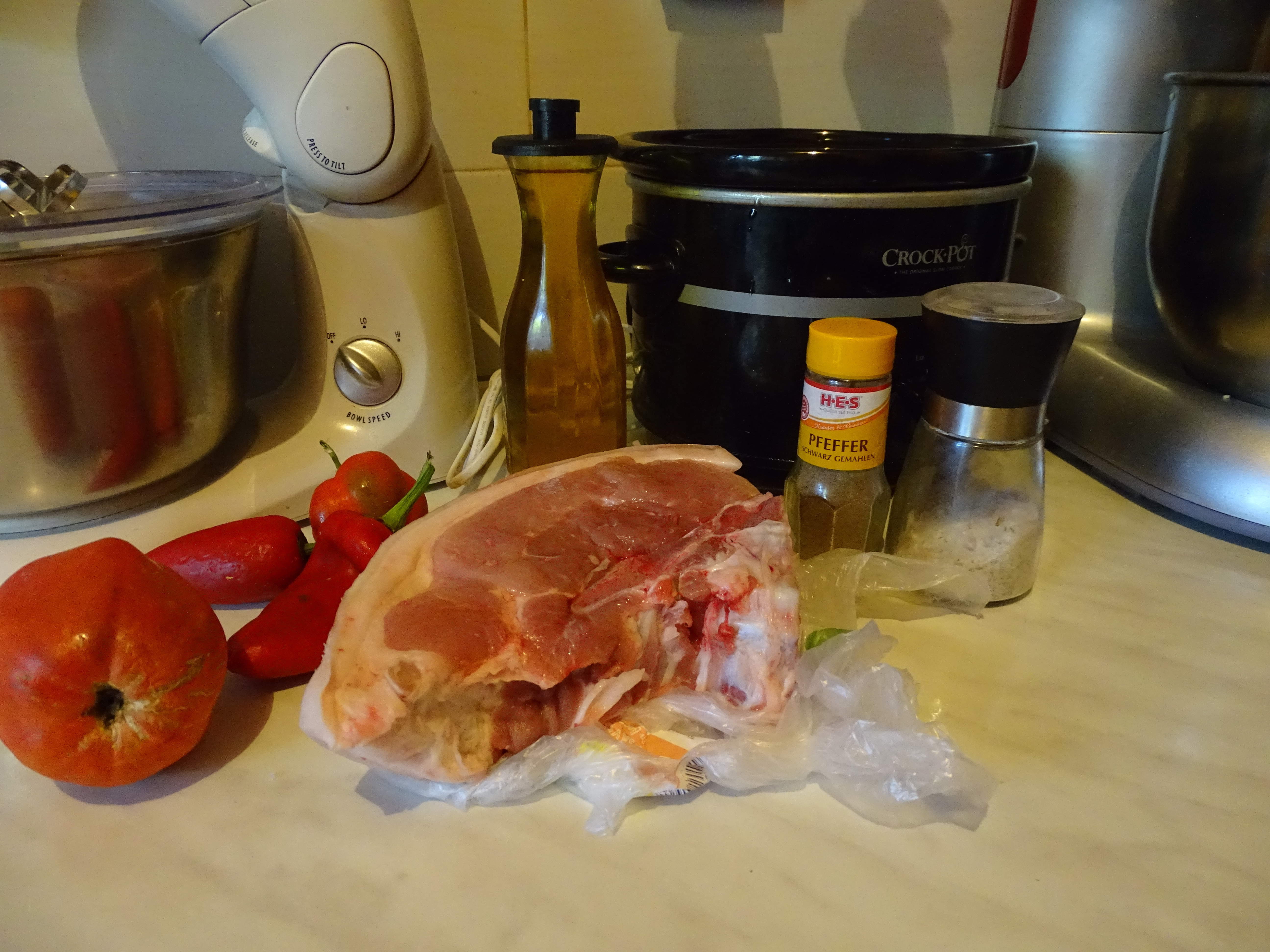 Jambon impanat, gatit la slow cooker Crock-Pot