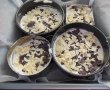 Desert cheesecake cu fulgi de ciocolata si pere caramelizate-2