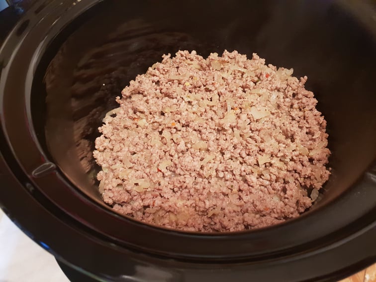 Musaca cu carne de porc la slow cooker Crock-Pot