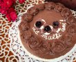Desert tort cu ciocolata si crema de vanilie-5