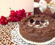 Desert tort cu ciocolata si crema de vanilie-7