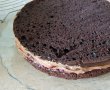 Desert tort cu crema de ciocolata si gem de zmeura - reteta nr. 900-9