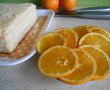 Desert prajitura cu blat din albusuri si crema de portocale-7