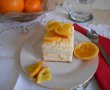 Desert prajitura cu blat din albusuri si crema de portocale-12