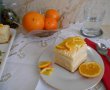 Desert prajitura cu blat din albusuri si crema de portocale-13