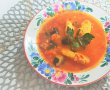 Supa de rosii cu zucchini si galuste de gris-13