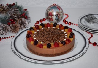 Desert cheesecake cu ciocolata neagra