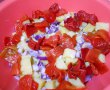 Salata de cartofi, cu ardei copti si salata verde creata-8