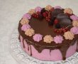 Desert tort sah cu ciocolata, mure și mascarpone-13