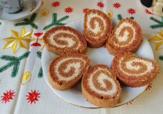 Aperitiv rulada cu sfecla rosie