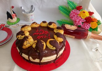 Desert tort profiterol
