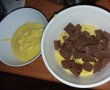 Desert tort clasic cu crema de vanilie si de ciocolata-3