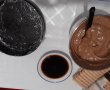 Desert tort cu piscoturi, mousse de ciocolata neagra si visine-2