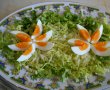 Salata Floare de nufar, cu oua, ton si branza cu mucegai-6