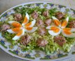 Salata Floare de nufar, cu oua, ton si branza cu mucegai-7