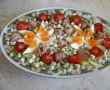 Salata Floare de nufar, cu oua, ton si branza cu mucegai-8