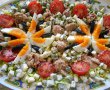 Salata Floare de nufar, cu oua, ton si branza cu mucegai-13
