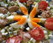 Salata Floare de nufar, cu oua, ton si branza cu mucegai-14