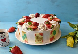 Desert tort cu crema de ciocolata si crema de fructe de padure cu indulcitor