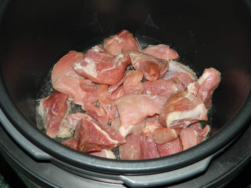 Carne de porc cu masline la Multicooker-ul Crock-Pot Express cu gatire sub presiune