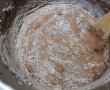 Desert prajitura marmorata cu branza si stafide-6