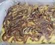 Desert prajitura marmorata cu branza si stafide-15