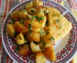Cartofi rumeniti, cu ceapa verde si usturoi-14
