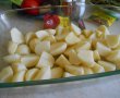 Mancare de cartofi noi cu fasole verde, la cuptor-2