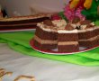 Desert prajitura festiva cu ciocolata si vanilie-14