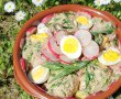 Salata de cartofi cu carne de vitel, oua si tarhon verde-7