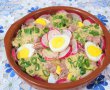 Salata de cartofi cu carne de vitel, oua si tarhon verde-8