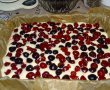 Desert prajitura pufoasa cu visine si cirese-9
