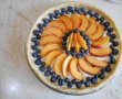 Desert tarta cu branza dulce, nectarine si afine-7