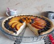 Desert tarta cu branza dulce, nectarine si afine-17