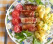 Mini rulouri din carne tocata de porc, in bacon, cu cartofi natur-14