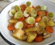 Garnitura de legume la punga, cu sos de usturoi-3