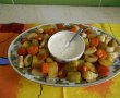 Garnitura de legume la punga, cu sos de usturoi-7
