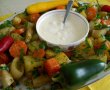 Garnitura de legume la punga, cu sos de usturoi-11