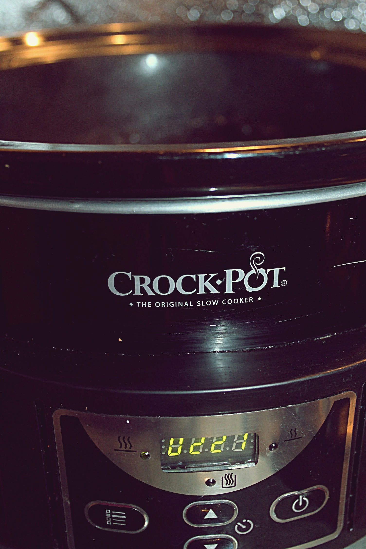 Stroganoff din carne de porc si ciuperci la slow cooker Crock Pot