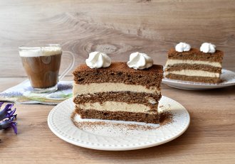 Desert prajitura cu crema de cafea
