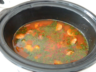 Ciorba de cartofi cu carnat afumat la slow cooker Crock Pot