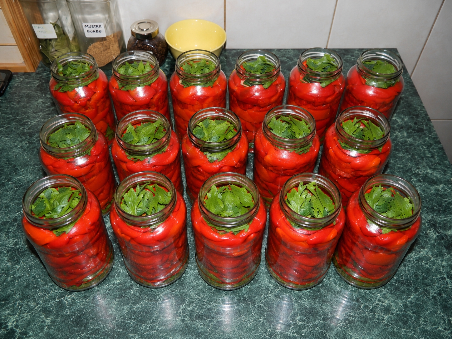 Gogosari in otet fara conservant