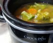 Ciorba cu broccoli, costita afumata si linte la slow cooker Crock Pot-9