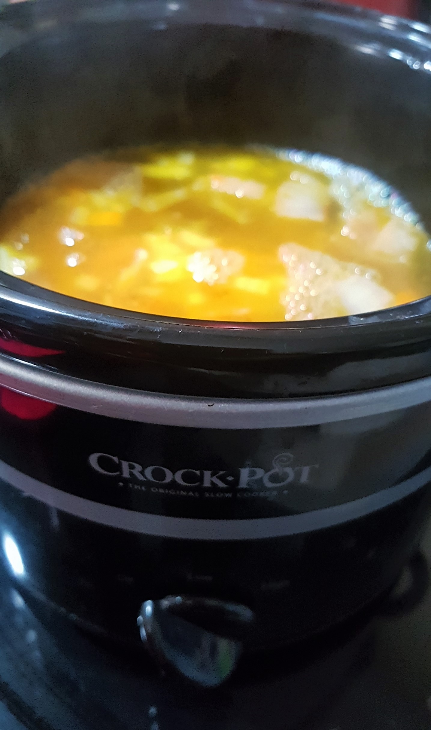 Supa de spanac cu sorici si smantana la slow cooker Crock Pot