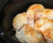 Pulpe de pui umplute cu pasta de ciuperci la slow cooker Crock Pot-9