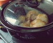 Pulpe de pui umplute cu pasta de ciuperci la slow cooker Crock Pot-11