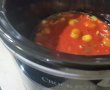 Salau in sos de rosii cu masline, praz si capere la slow cooker Crock Pot-5