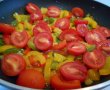 Salata calda de paste, cu legume si mozzarella-7
